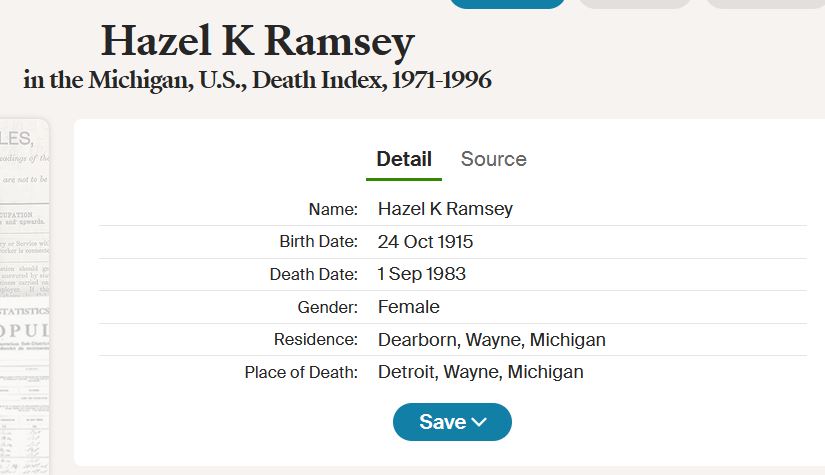 death record